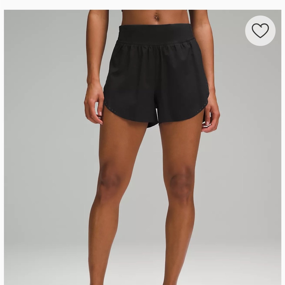 Lululemon fast and free reflective high rise shorts 3” size 8